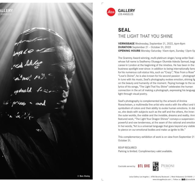 Leica Event featuring Seal